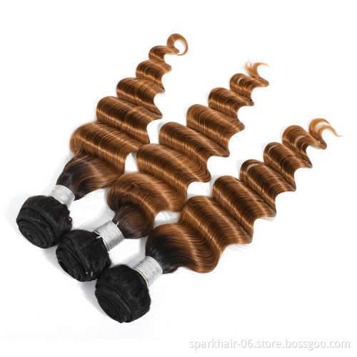 Brazilian Remy Human Hair Weaving Bundle for Women Weave Hair Extension Virgin Human Hair Deep Wave